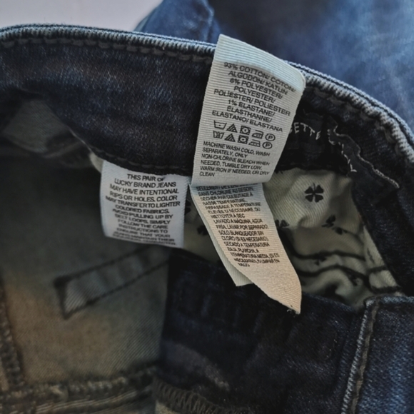 Lucky Brand | High-Rise Bridgette Dark Blue Skinny Jeans 4/27 - Picture 7 of 10